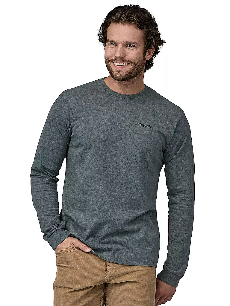 PATAGONIA | Herren Shirt P-6 Logo Responsibili-Longsleeve® | grau