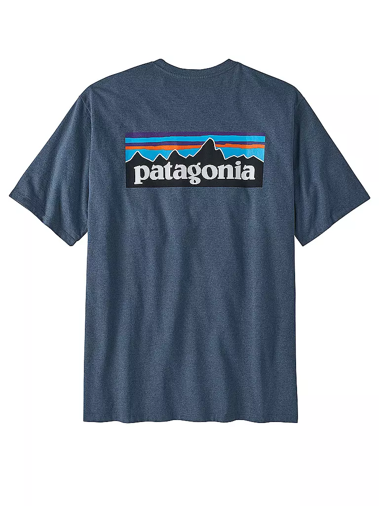 PATAGONIA | Herren T-Shirt P-6 Logo | blau