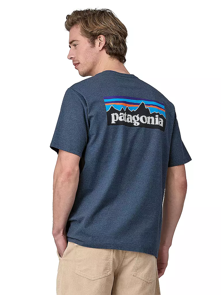 PATAGONIA | Herren T-Shirt P-6 Logo | blau