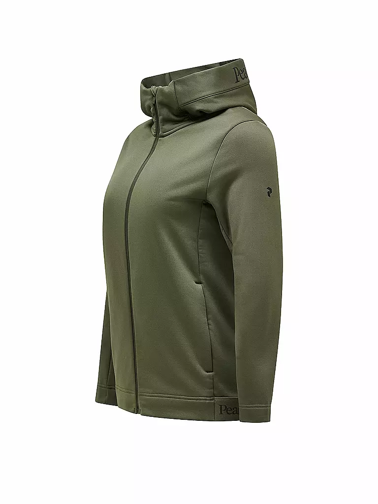 PEAK PERFORMANCE | Damen Unterziehjacke Rider Tech Zip Hoodie | olive