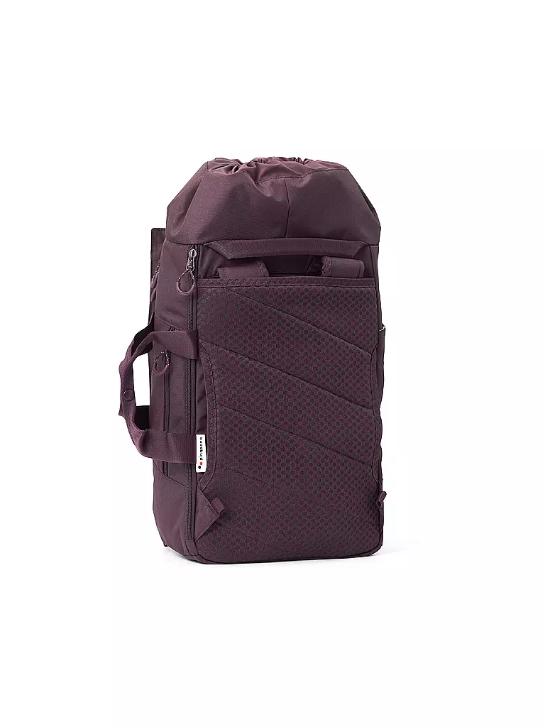 PINQPONQ | Rucksack Block Medium 30L | dunkelrot