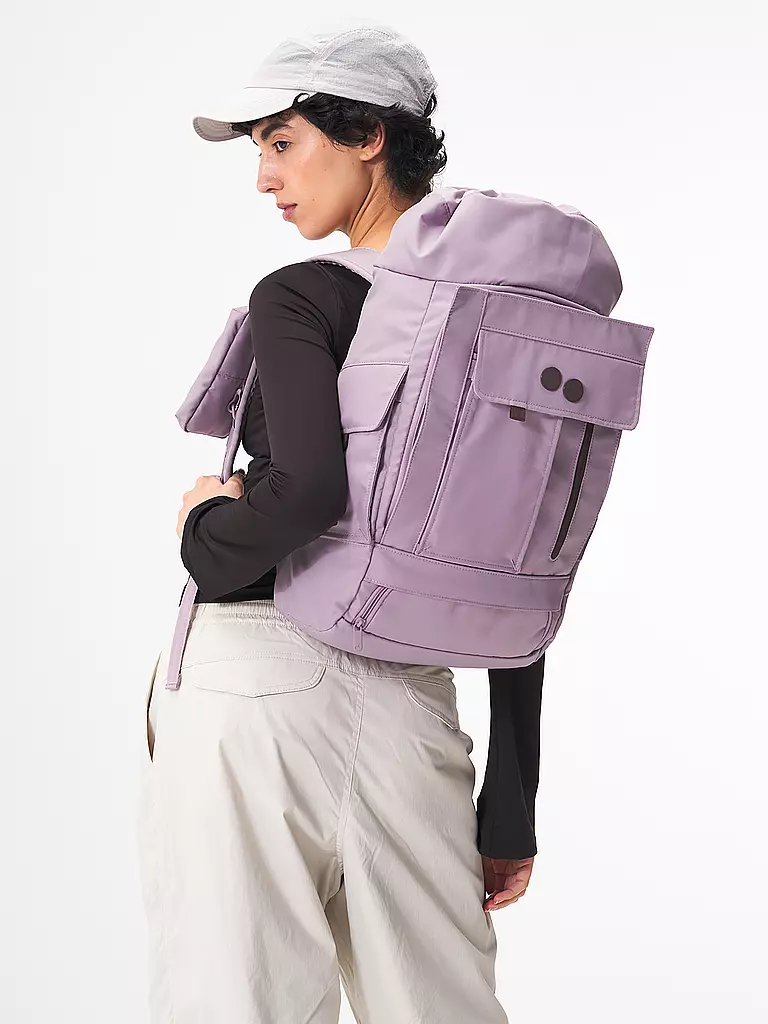 PINQPONQ | Rucksack Blok Medium Construct Pure Woven 30-32L | lila