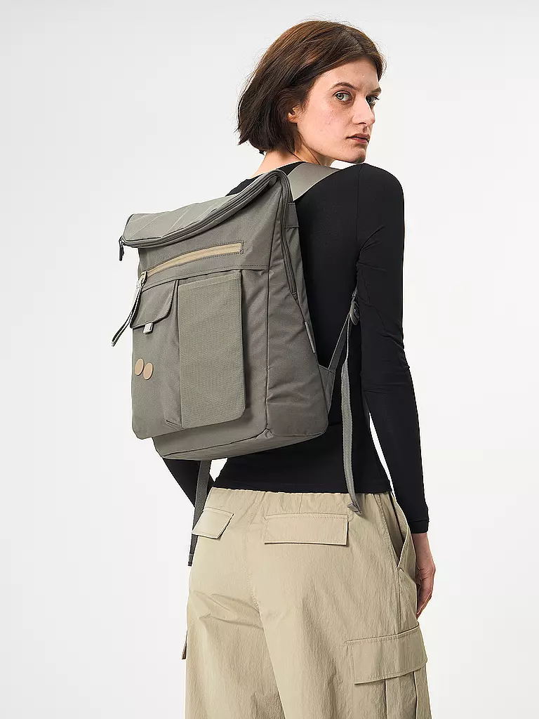 PINQPONQ | Rucksack Klak Construct 13 bis 18L | olive