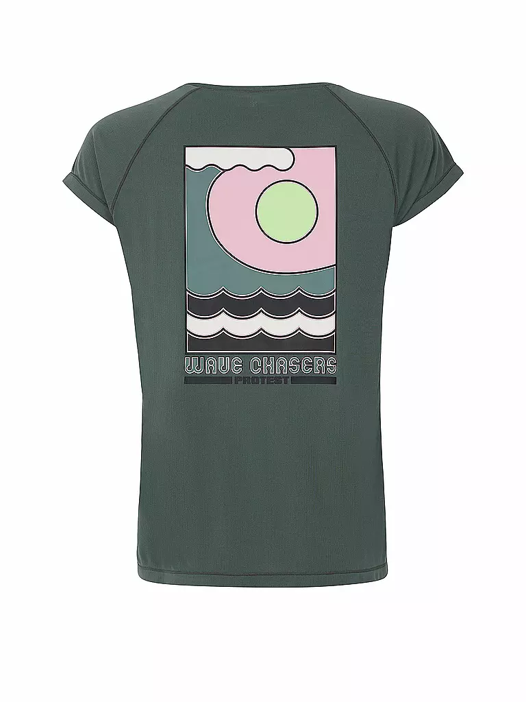 PROTEST | Damen T-Shirt PRTIXY | dunkelgrün