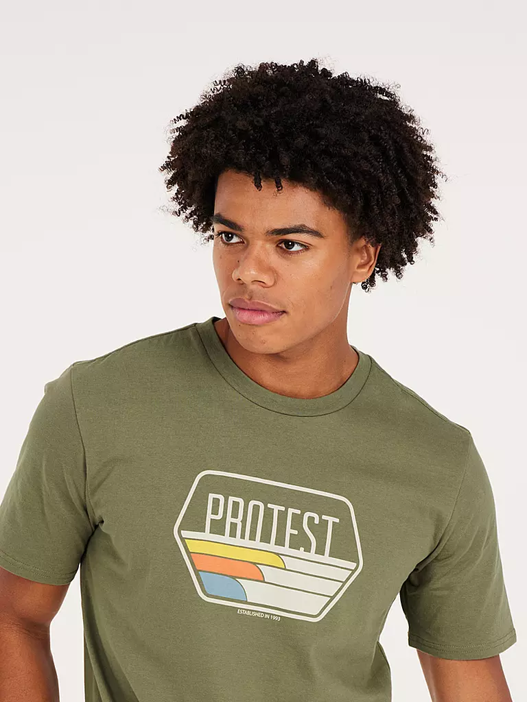 PROTEST | Herren T-Shirt PRTSTAN  | olive