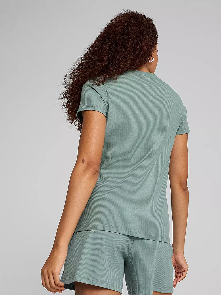 PUMA | Damen T-Shirt Elevated | hellgrün