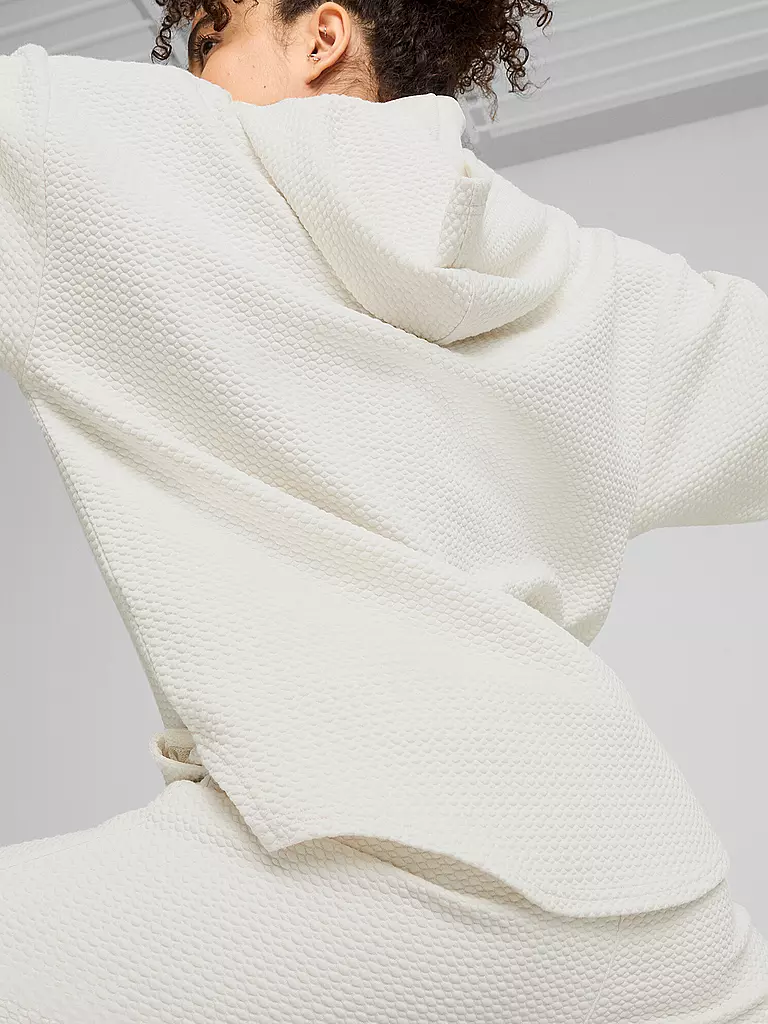 PUMA | Damen Yoga Hoodie Textured | creme