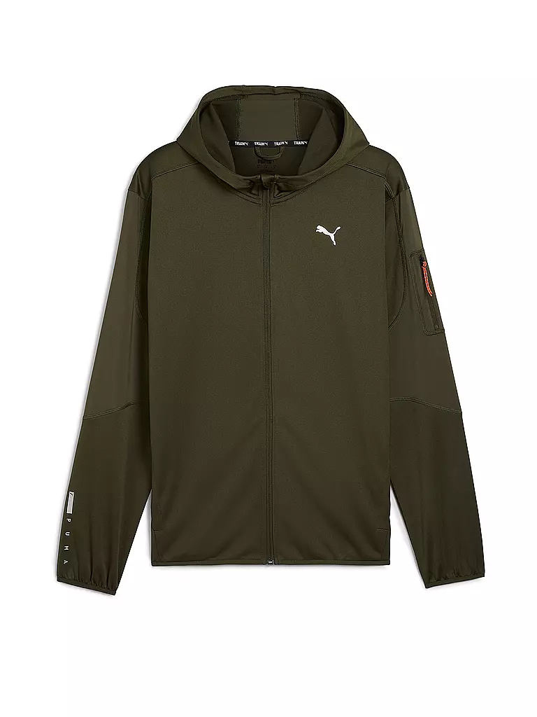 PUMA | Herren Fitnessjacke Flex Panelled | olive