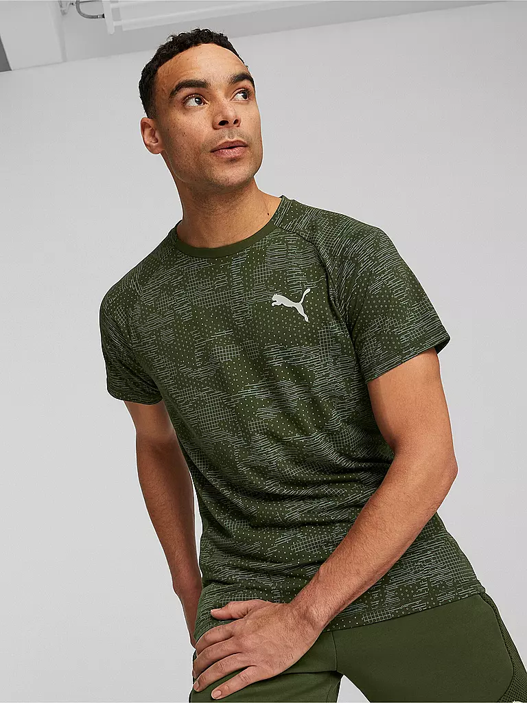 PUMA | Herren T-Shirt Evostripe  | olive