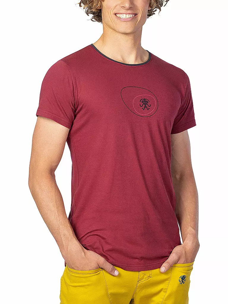 RAFIKI | Herren Klettershirt Zone Modal | dunkelrot