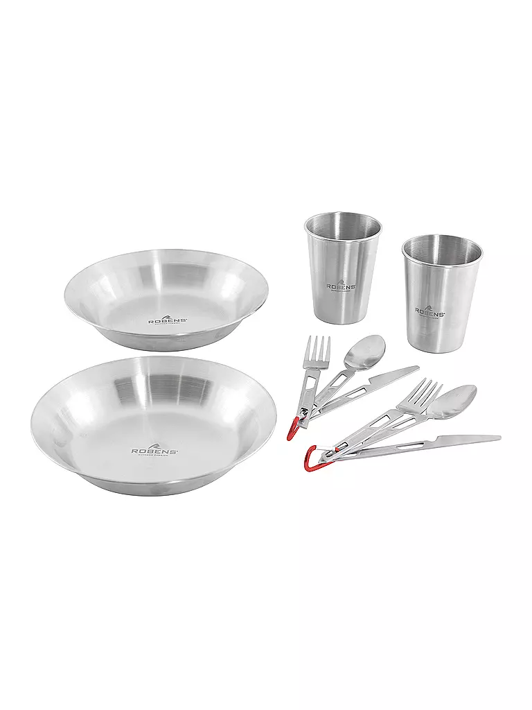 ROBENS | Campinggeschirr Sierra Steel Meal Set | silber