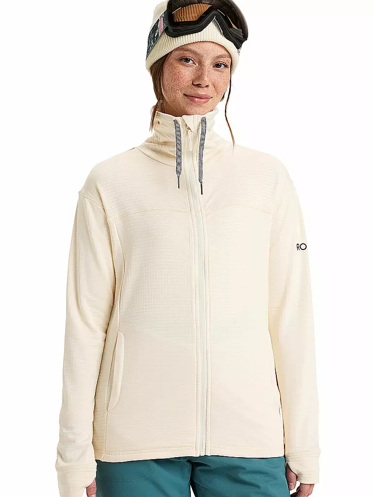 ROXY | Damen Snowboard Unterzieh Fleecejacke Vertere  | creme