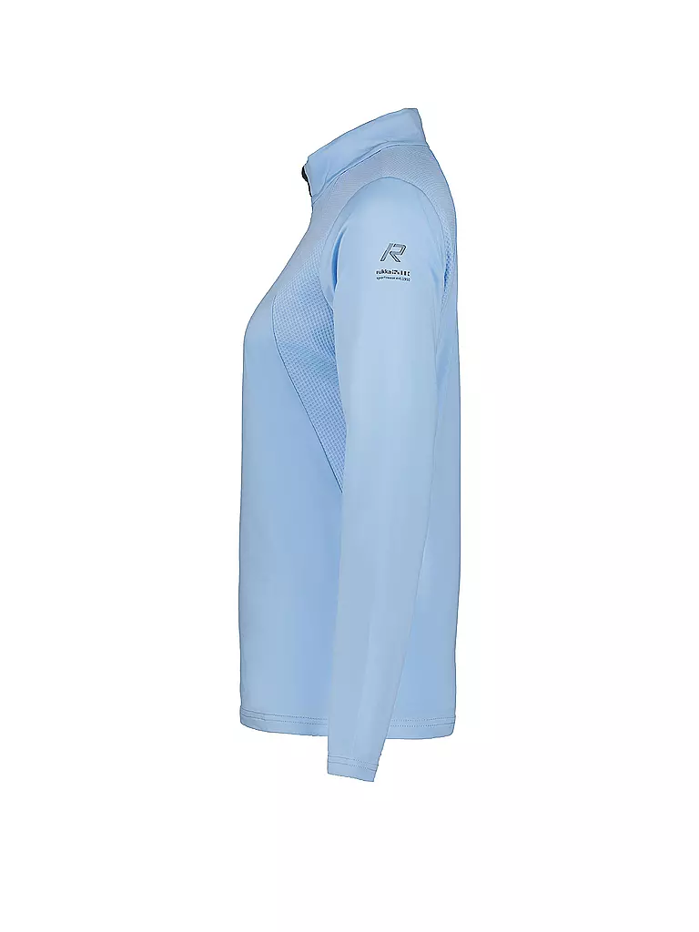 RUKKA | Damen Laufshirt Merisaari HalfZip | hellblau