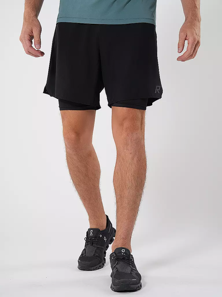 RUKKA | Herren 2in1 Laufshort Maaninka | schwarz