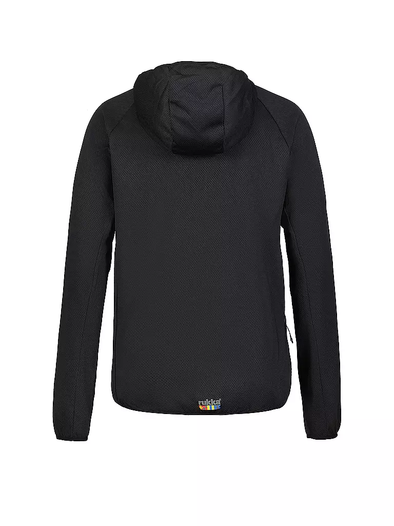 RUKKA | Herren Laufshirt Meilan Hoodie | schwarz