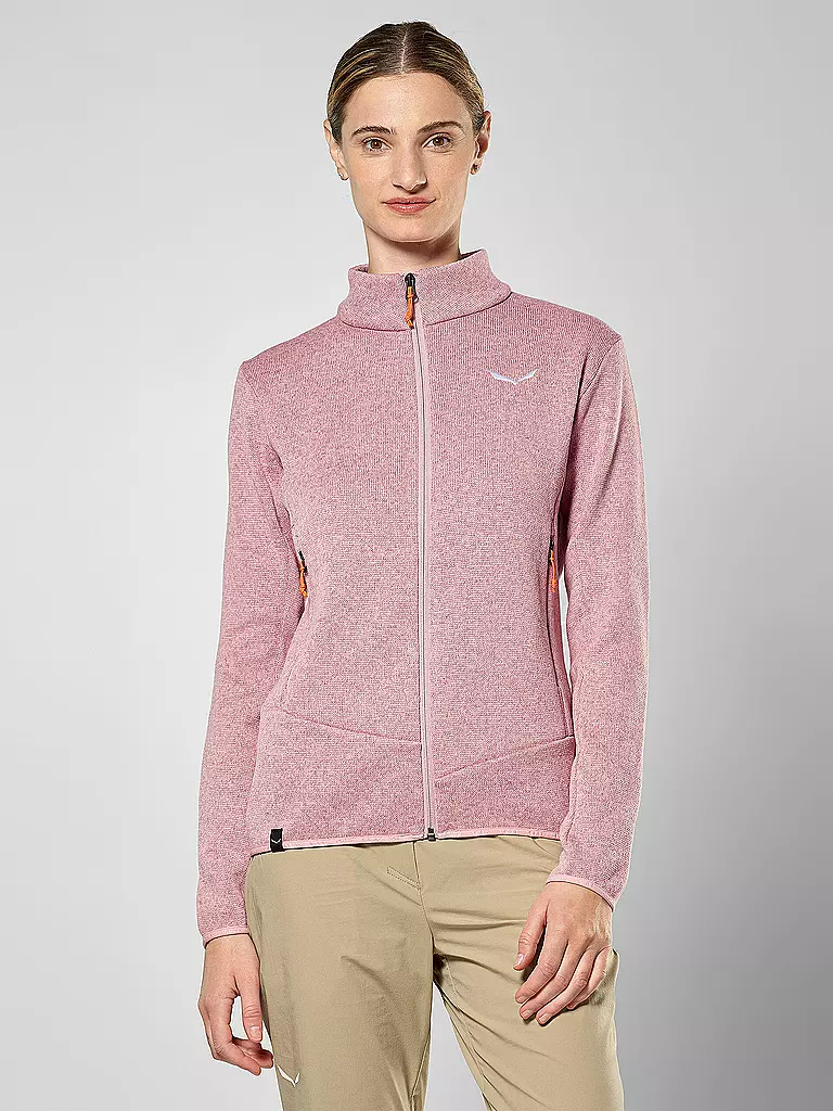 SALEWA | Damen Fleecejacke Puez Rocca PL | rosa