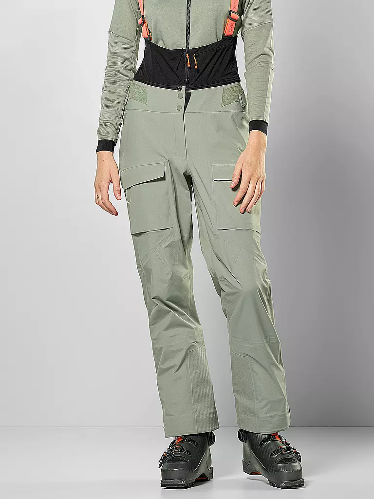 SALEWA | Damen Tourenhose Sella Free 3L PTX mit Träger | hellgrün