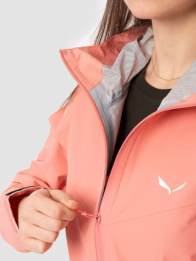 SALEWA | Damen Wanderjacke Puez 2.5L Powertex | rosa