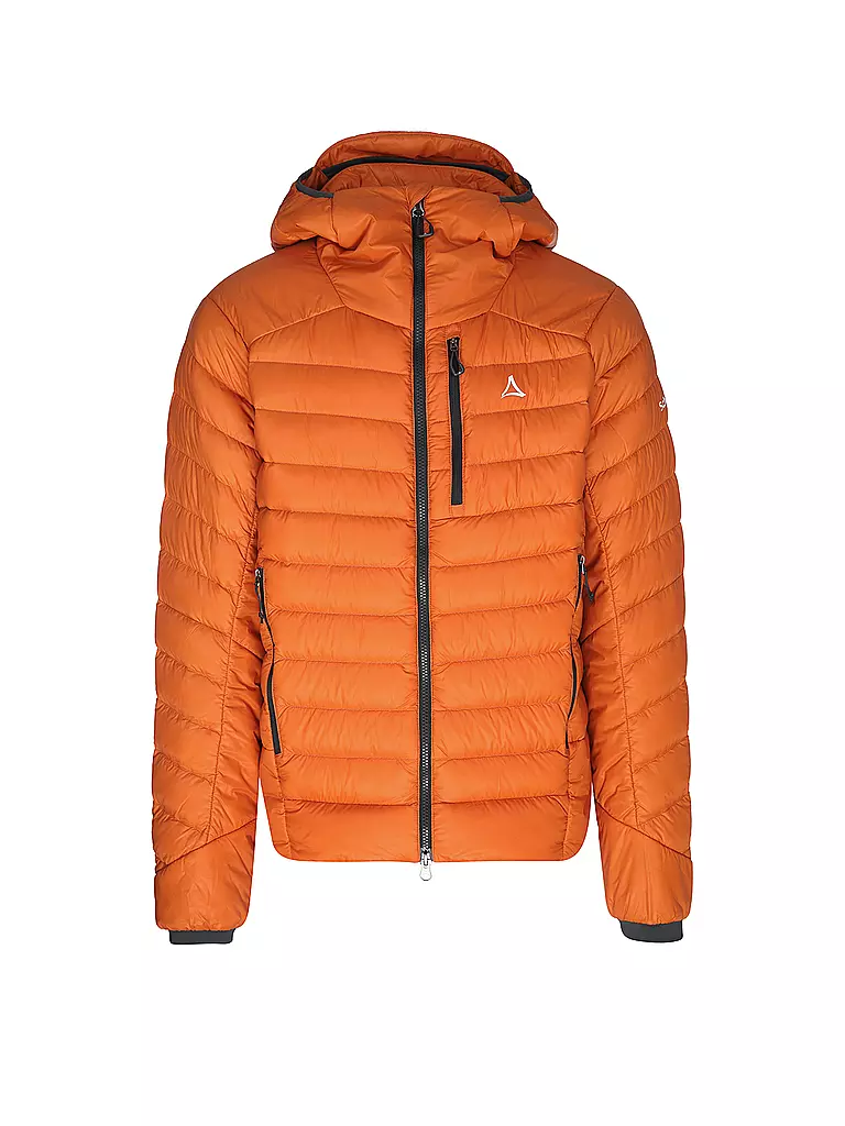 SCHÖFFEL | Herren Touren Isojacke Tschierval Hoodie | orange