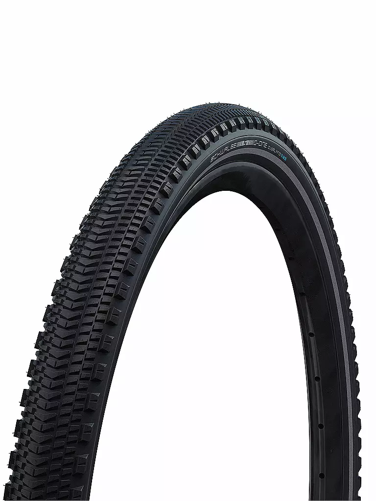 SCHWALBE | Fahrradreifen G-One Overland 365 40-622 Reflektorstreifen | schwarz