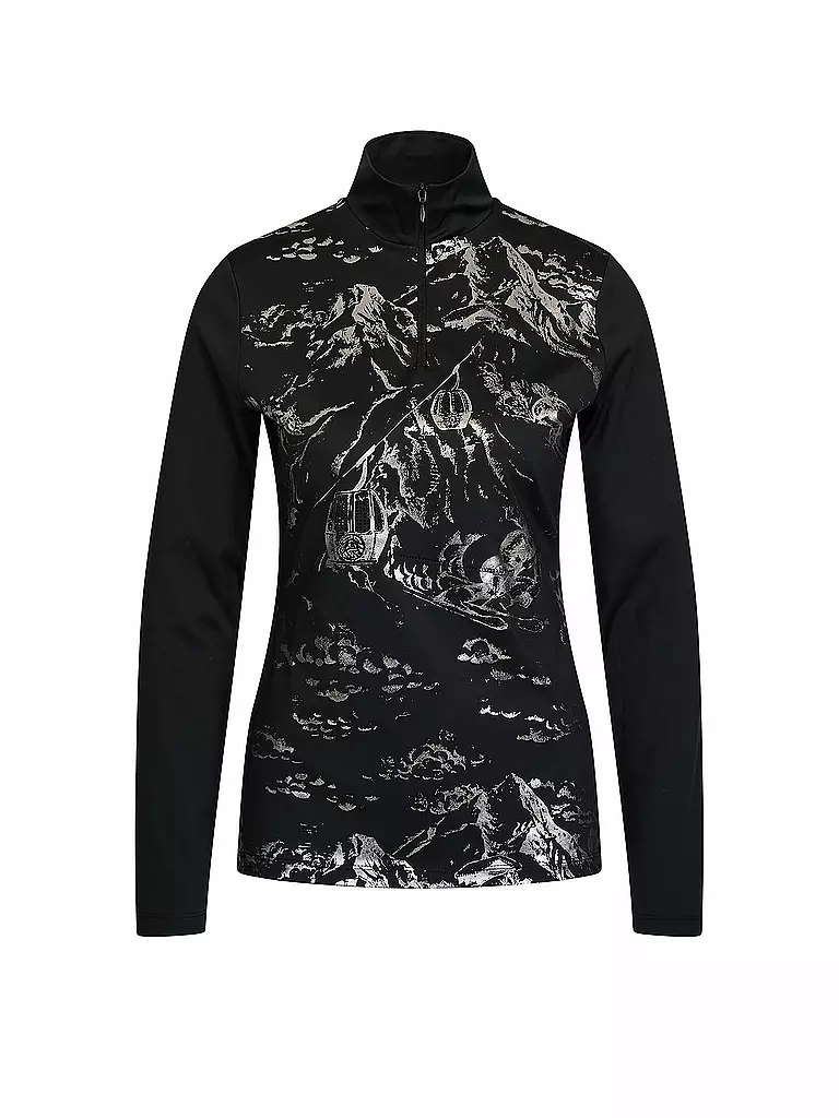 SPORTALM | Damen Ski Unterzieh Zipshirt | schwarz