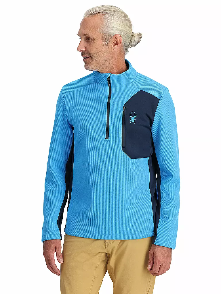 SPYDER | Herren Pullover mit 1/2 Zip BANDIT | blau