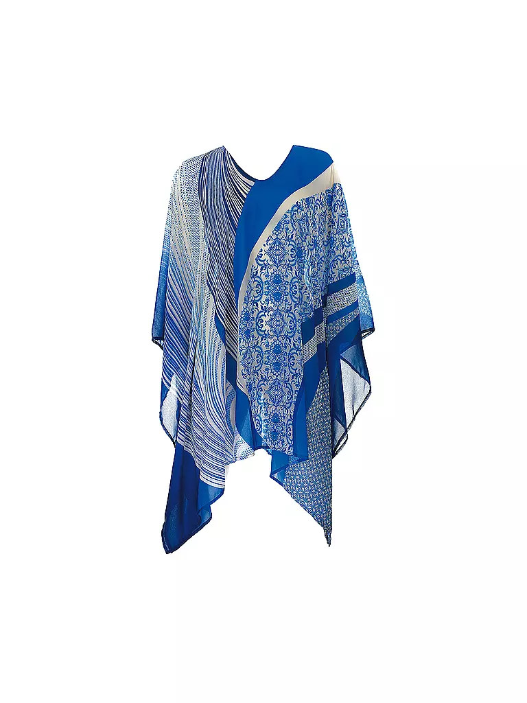 SUNFLAIR | Damen Poncho | blau