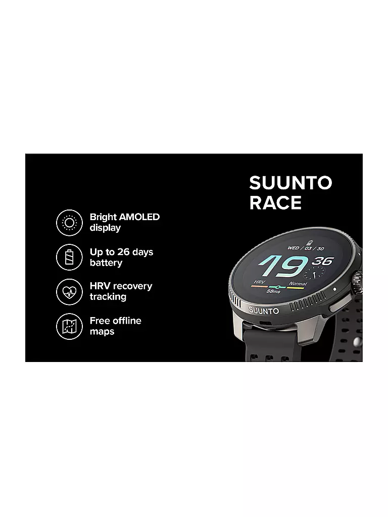 SUUNTO | GPS-Multisportuhr Suunto Race S Titanium Graphite | gold