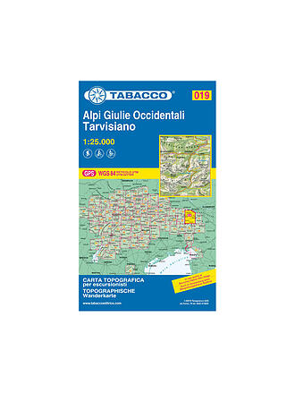 TABACCO | Wanderkarte - Alpi Giulie Occidentali/Westl. Julische Alpen, Tarvisiano 1:25.000