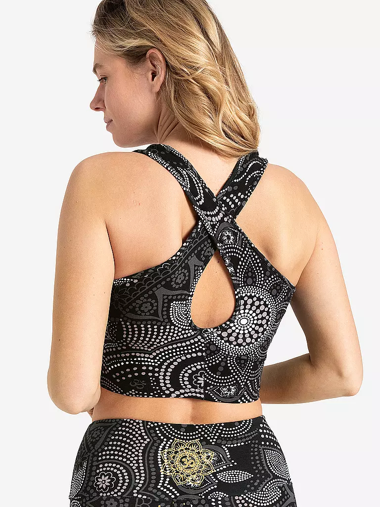 THE SPIRIT OF OM | Damen Yoga Bra Maui ohne Polster | schwarz