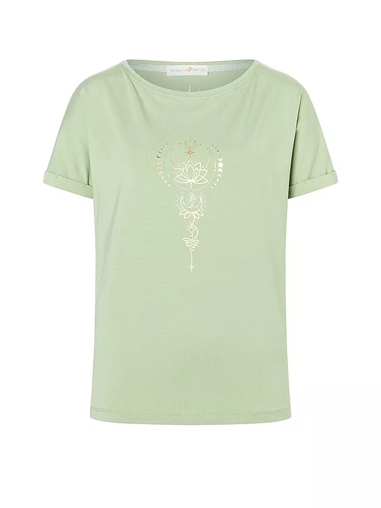 THE SPIRIT OF OM | Damen Yogashirt Eka Padma | hellgrün