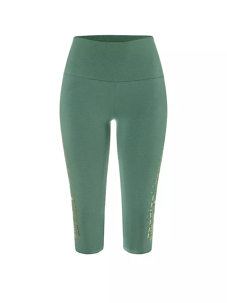 THE SPIRIT OF OM | Damen Yogatight Capri | olive