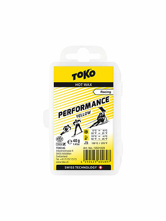 TOKO | Skiwachs Performance Hot Wax yellow 40g