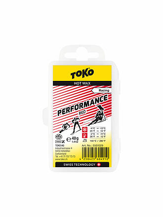 TOKO | Skiwachs Performance Hot Wax red 40g