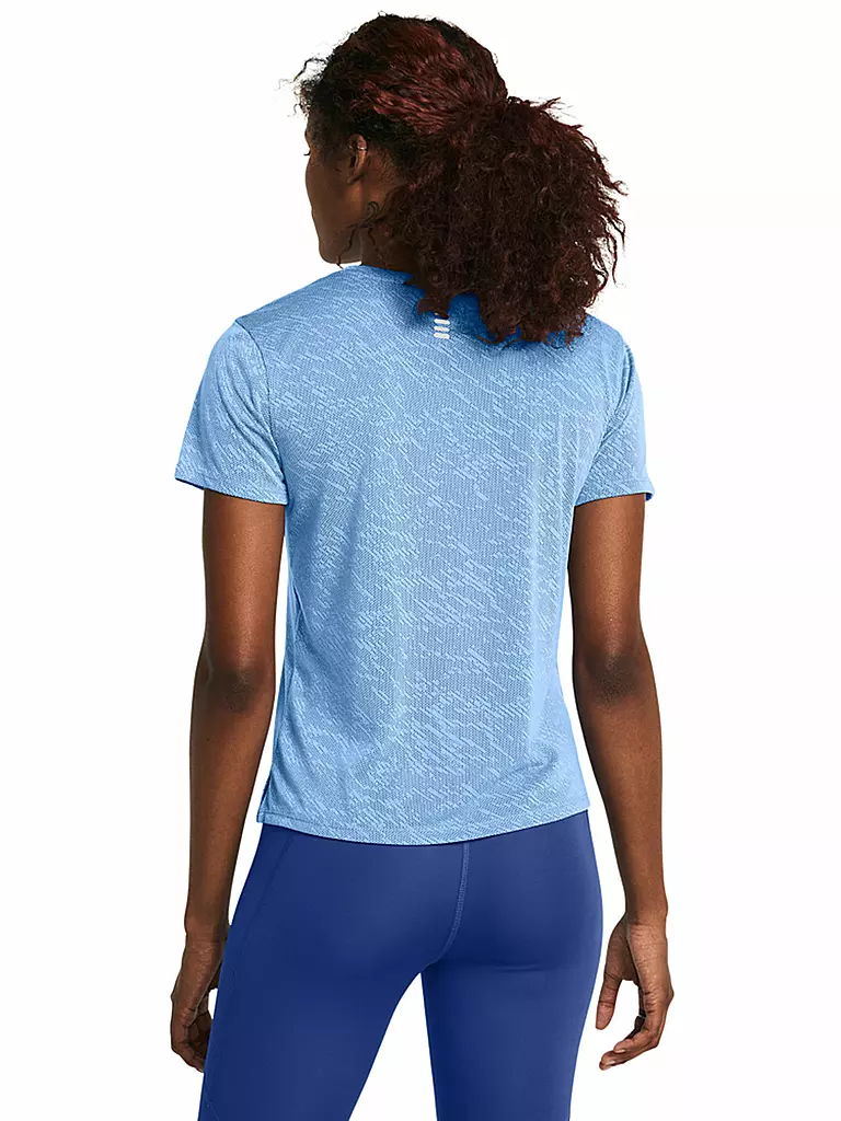 UNDER ARMOUR | Damen Fitnessshirt UA Launch Camo | hellblau