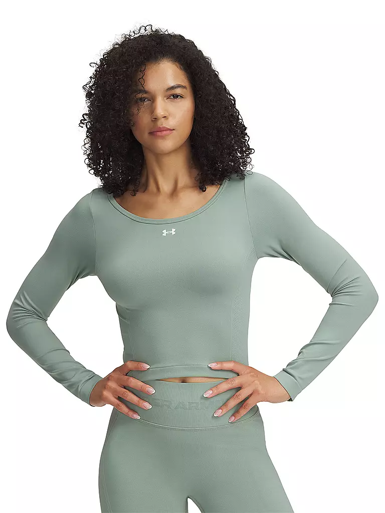 UNDER ARMOUR | Damen Fitnessshirt UA Train Seamless | olive