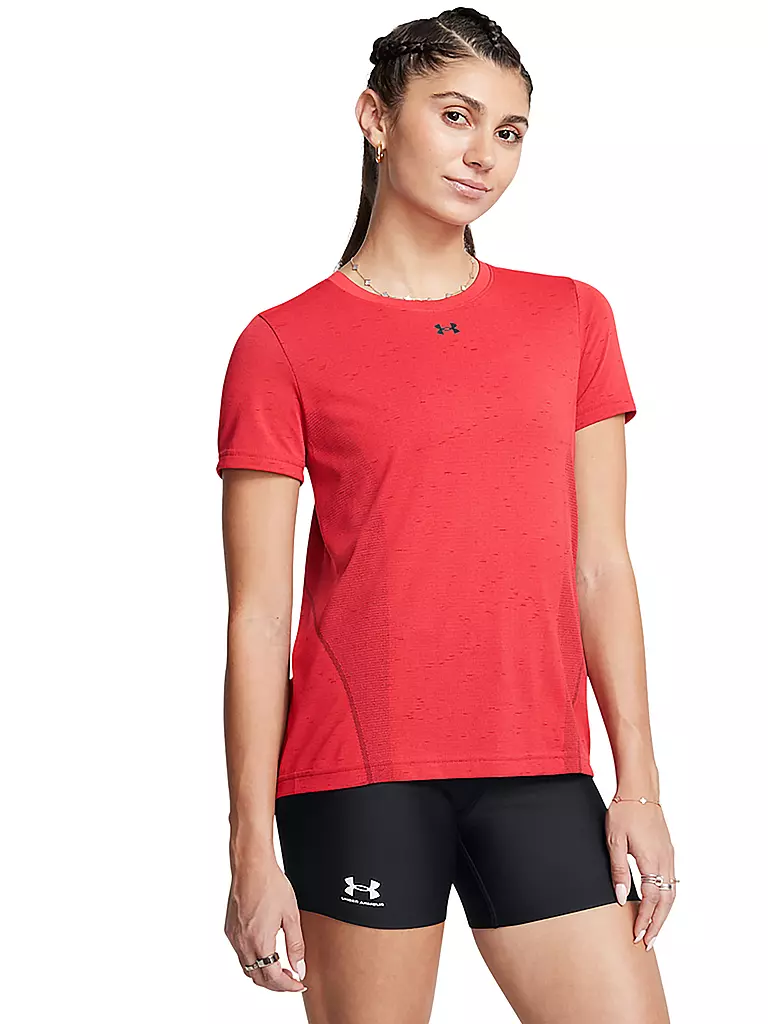 UNDER ARMOUR | Damen Fitnessshirt Vanish Seamless Loose | dunkelrot