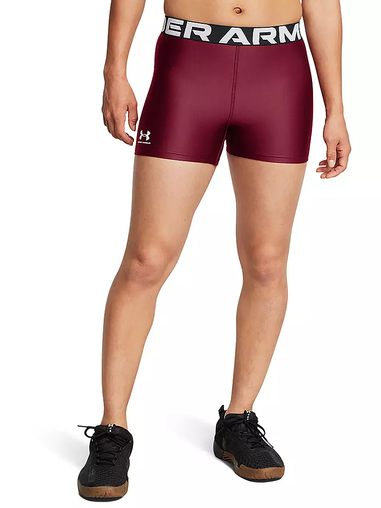 UNDER ARMOUR | Damen Fitnessshort HeatGear®  | dunkelrot