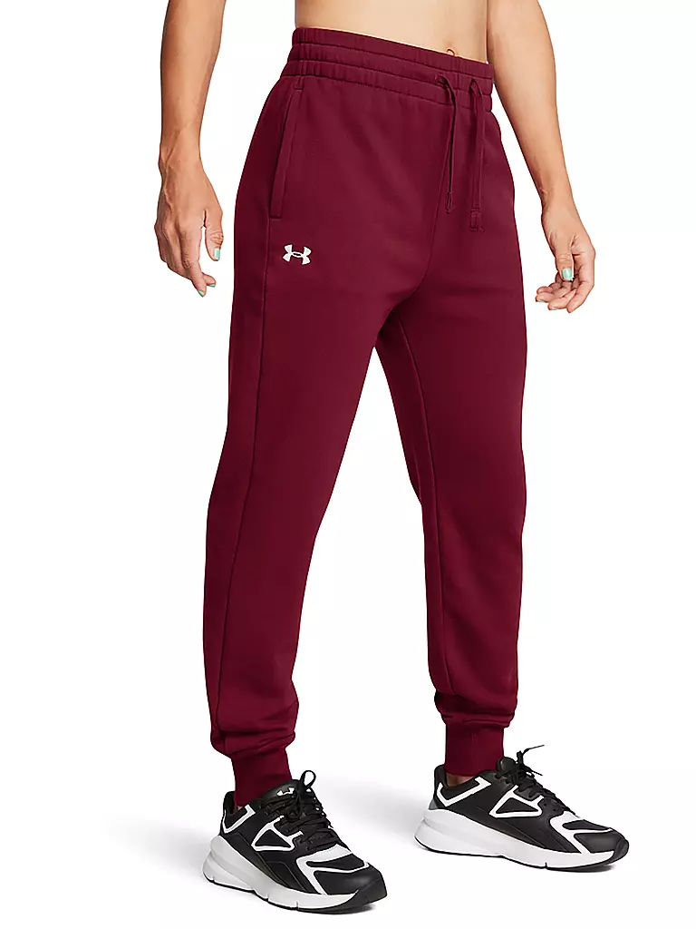 UNDER ARMOUR | Damen Jogginghose UA Rival Fleece | dunkelrot