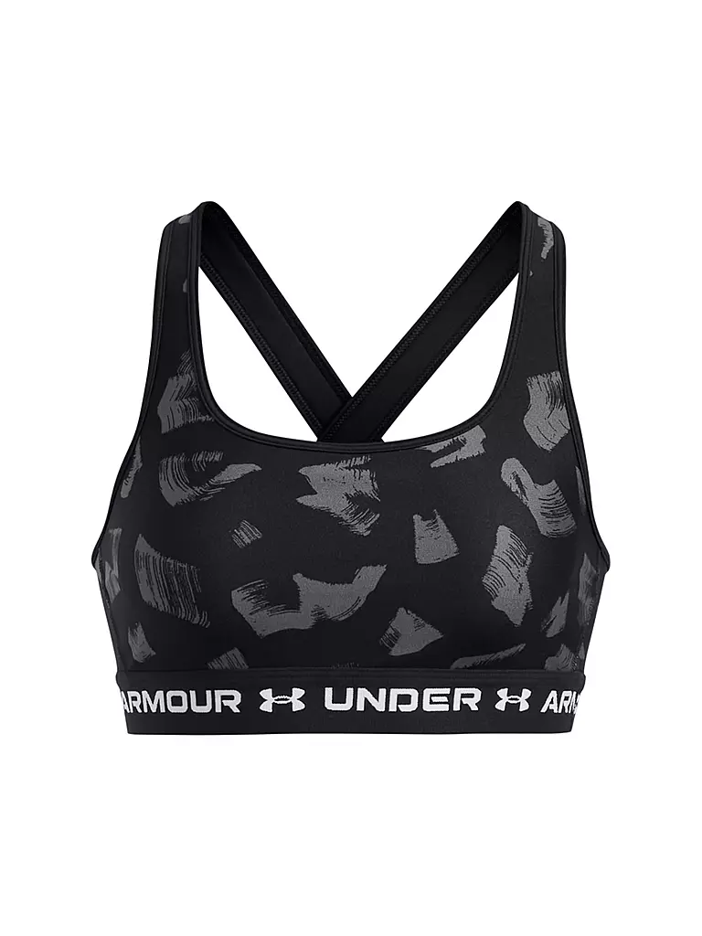 UNDER ARMOUR | Damen Sport-BH Armour® Mid Crossback Print Medium Support | schwarz