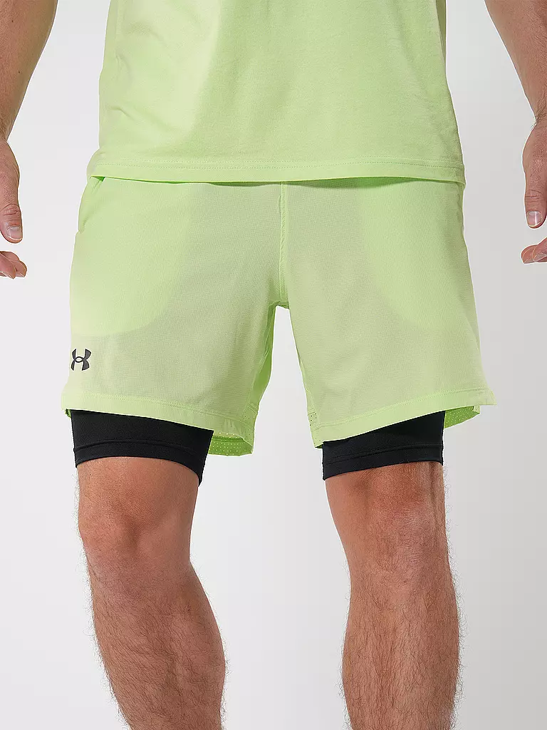 UNDER ARMOUR | Herren Fitnessshort UA Vanish Woven 2-in-1 | grün