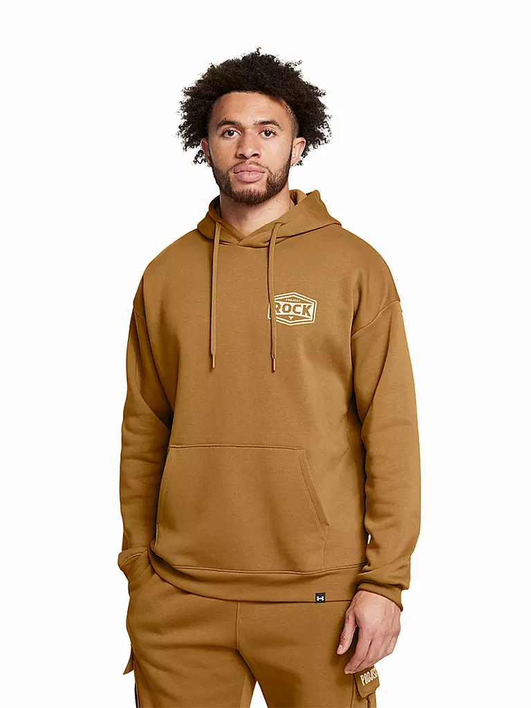 UNDER ARMOUR | Herren Hoodie The Rock icon FLC | senf