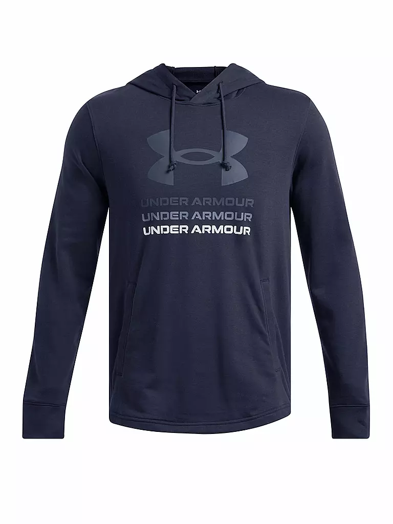 UNDER ARMOUR | Herren Hoodie UA Rival Hoodie aus French-Terry Graphic | dunkelblau