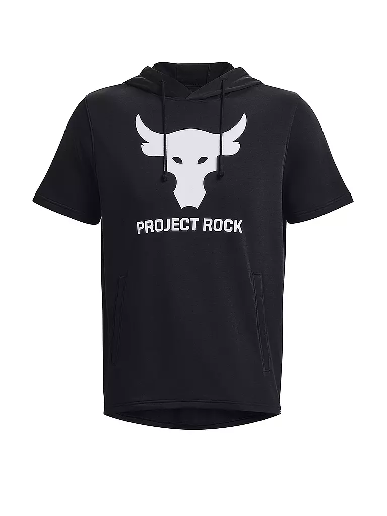 UNDER ARMOUR | Herren Kurzarm-Hoodie Project Rock Terry | schwarz