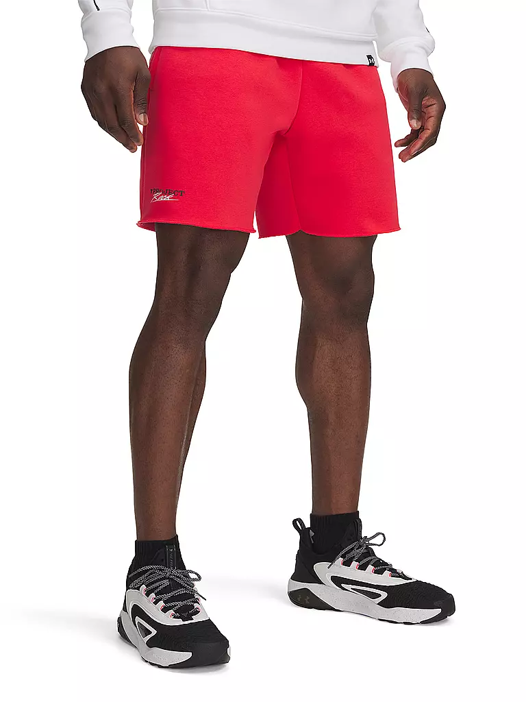 UNDER ARMOUR | Herren Short UA The Rock Icon Fleece | rot