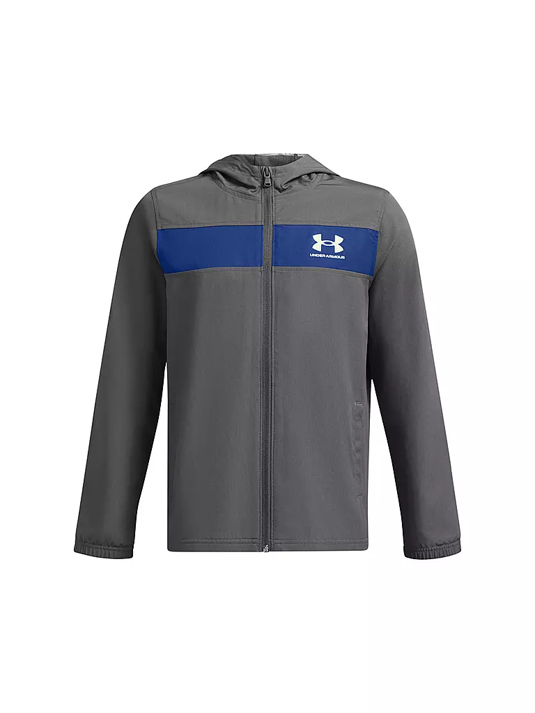 UNDER ARMOUR | Kinder Jacke UA Sportstyle Windbreaker | grau