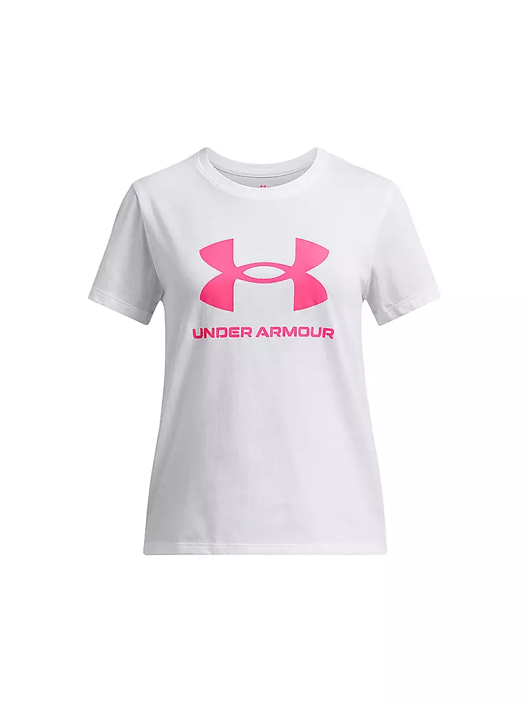 UNDER ARMOUR | Mädchen T-Shirt UA Big Logo | weiss