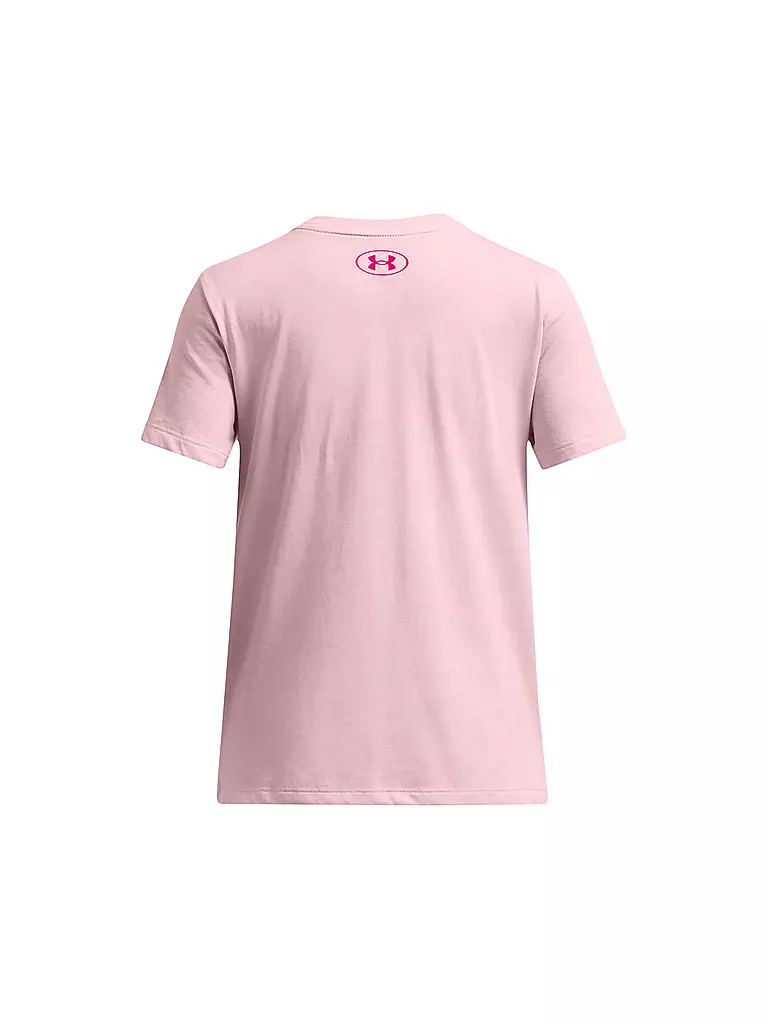 UNDER ARMOUR | Mädchen T-Shirt UA Fill Big Logo  | rosa