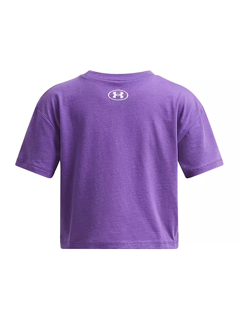 UNDER ARMOUR | Mädchen T-Shirt UA Sportstyle mit Logo Cropped | lila