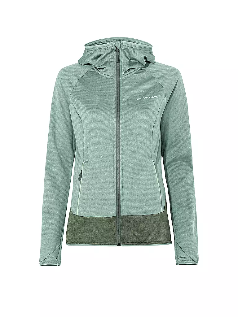 VAUDE | Damen Fleecejacke Tekoa II Hoodie | hellgrün